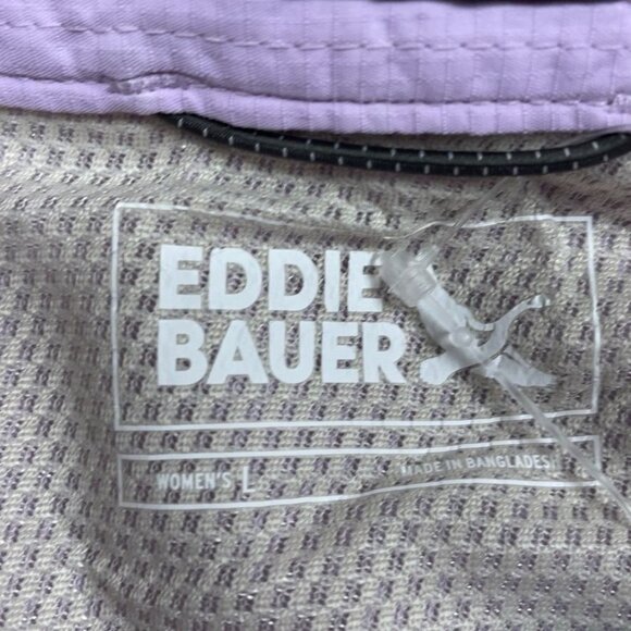 Eddie Bauer Womens Mountain Ripstop Long-Sleeve Shirt L Purple d0562 - Picture 3 of 11